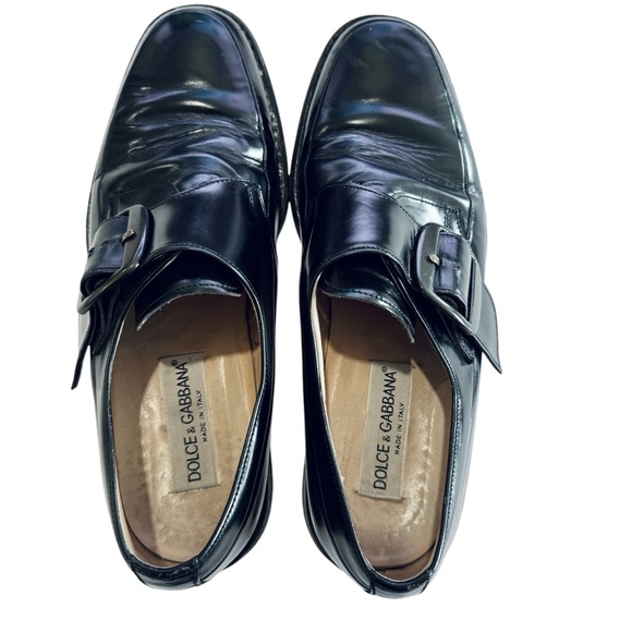 Dolce & Gabbana men’s leather buckle loafers EUC main image 13